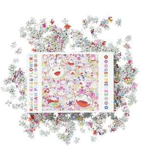 【TAKASHI MURAKAMI KAIKAI KIKI & FLOWERS】村上隆 小花｜限量 拼圖 650片