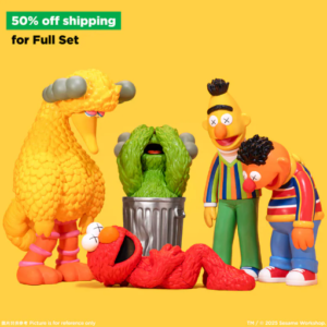 【全套組】KAWS & Sesame Street - 芝麻街聯名 四入 模型
